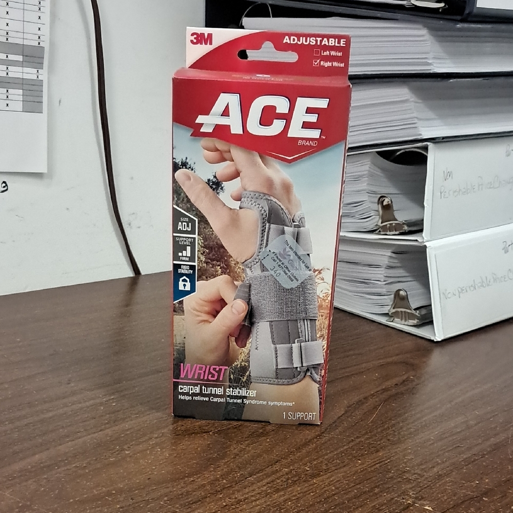 ACE Gray Wrist Stabilizer